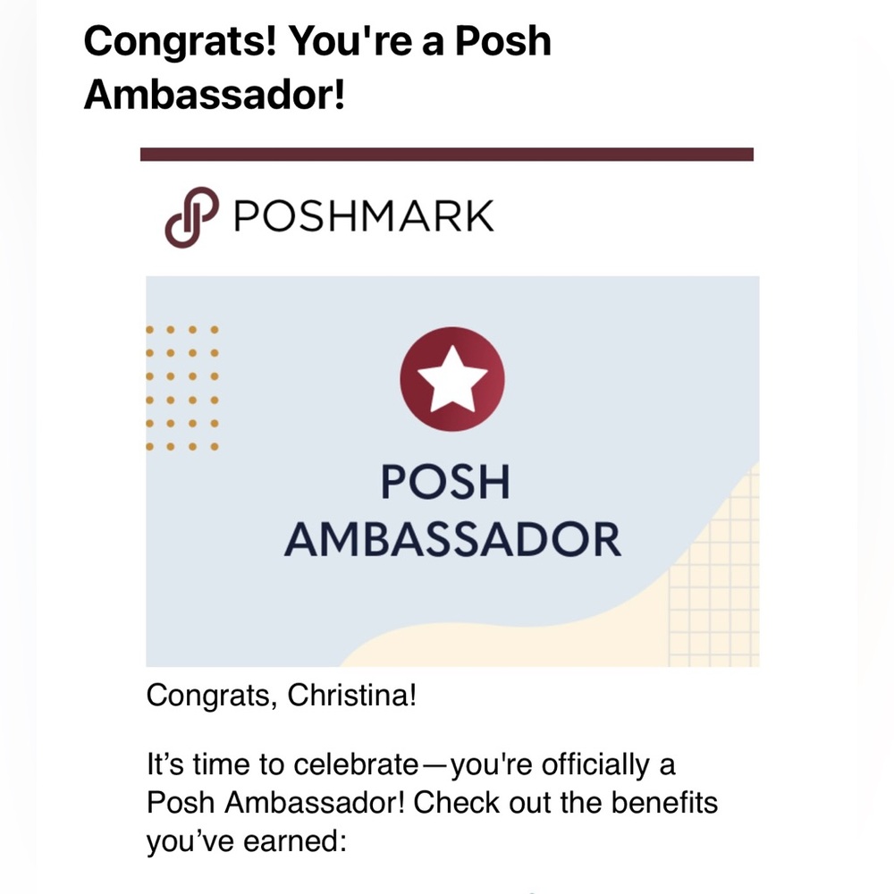 ⭐️Poshmark Ambassador⭐️